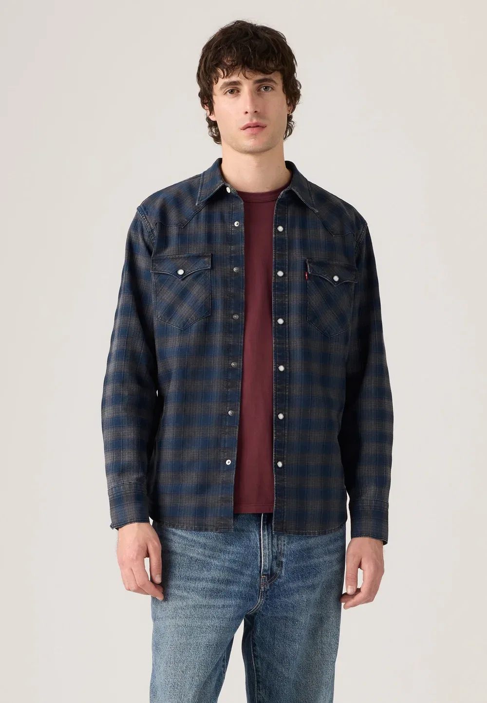 Рубашка Barstow Western Standard Levi'S, Indigo/Black