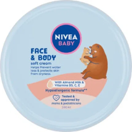 Крем для лица и тела увлажняющий Nivea Baby Face & Body Soft Cream, 200 мл