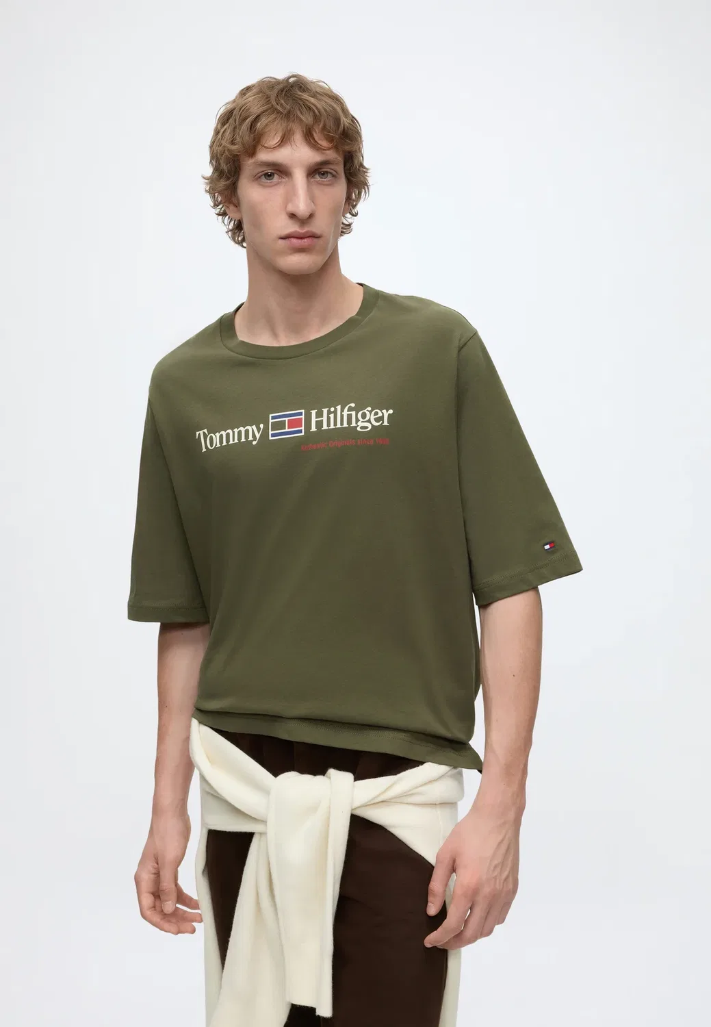 Футболка с графическим принтом Bt-Brand love rwb - футболка с принтом Tommy Hilfiger, Huntsman Green — фото 4