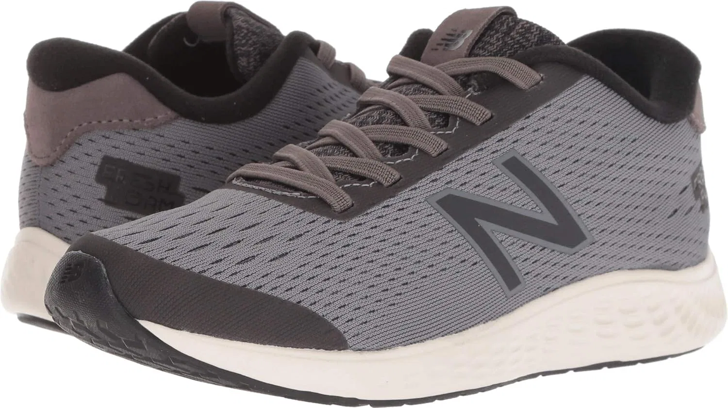 Детские кроссовки для девочек с липучкой Arishi Next V1 New Balance, Dark Gull Grey/Black — фото 2