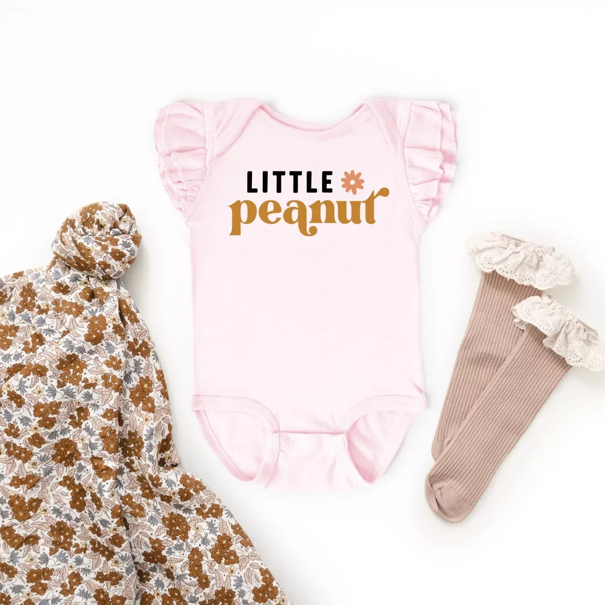 Детский боди-комбинезон для девочек с принтом Boho Little Peanut The Juniper Shop, Ballerina — фото 3