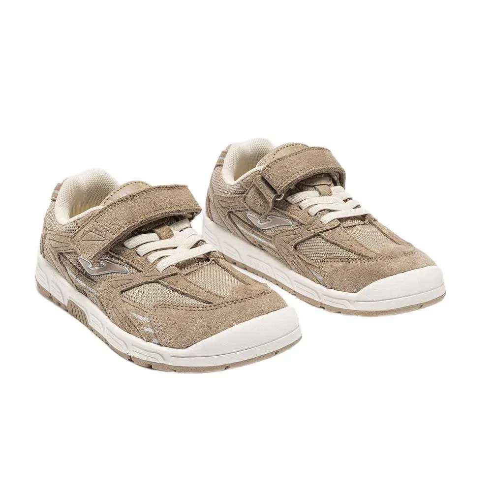 Детские кроссовки для девочек с широким носком Joma RT50 Barefoot V, Beige — фото 2