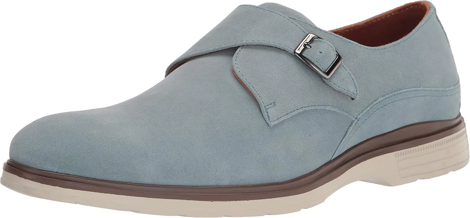 Туфли-монки Stacy Adams Taylen Monk Strap Monk Buckle Shoe, светло-голубой/светло-голубой