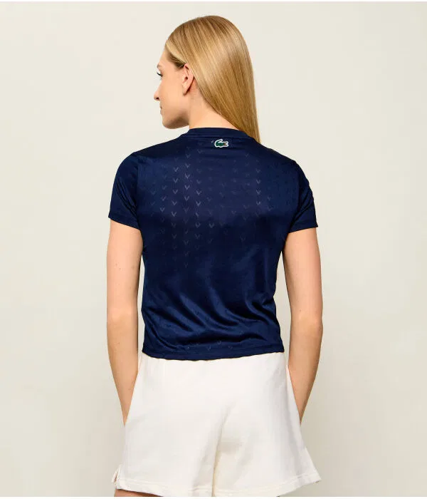 Футболка женская Lacoste Regular Fit, Blu Marino — фото 3