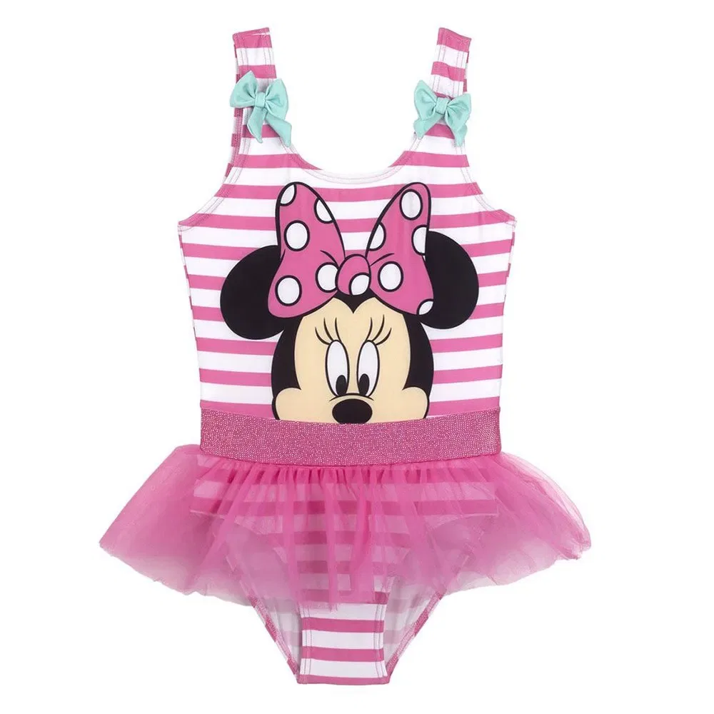 Детский купальник для девочек с принтом Minnie Disney, Pink — фото 3