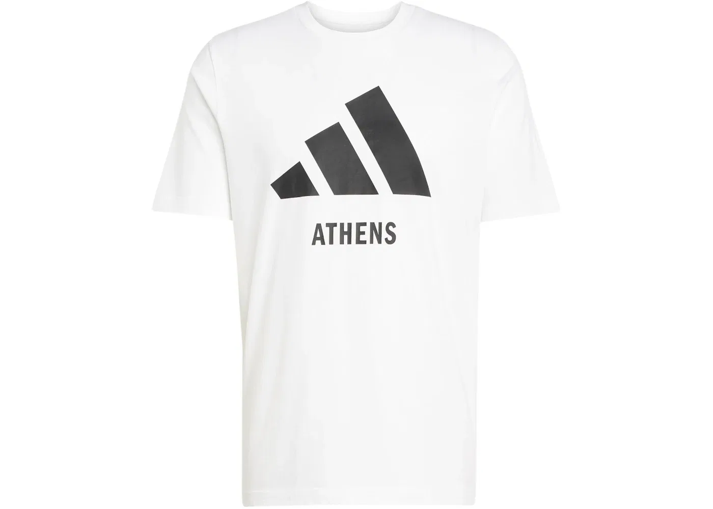Мужская футболка с принтом Athens Adidas, белый
