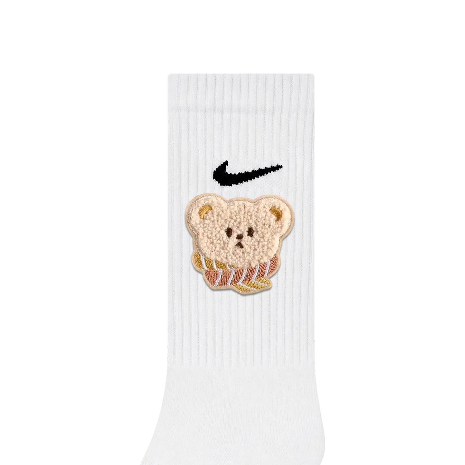 Детские носки с умеренной растяжимостью, комплект из 3 пар, Embroidered-Winter Plush Bear, Nike — фото 3