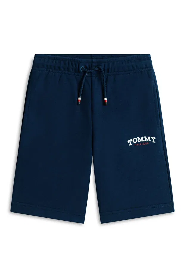 Детские шорты для мальчиков с принтом Tommy Hilfiger, Navy Blue — фото 3