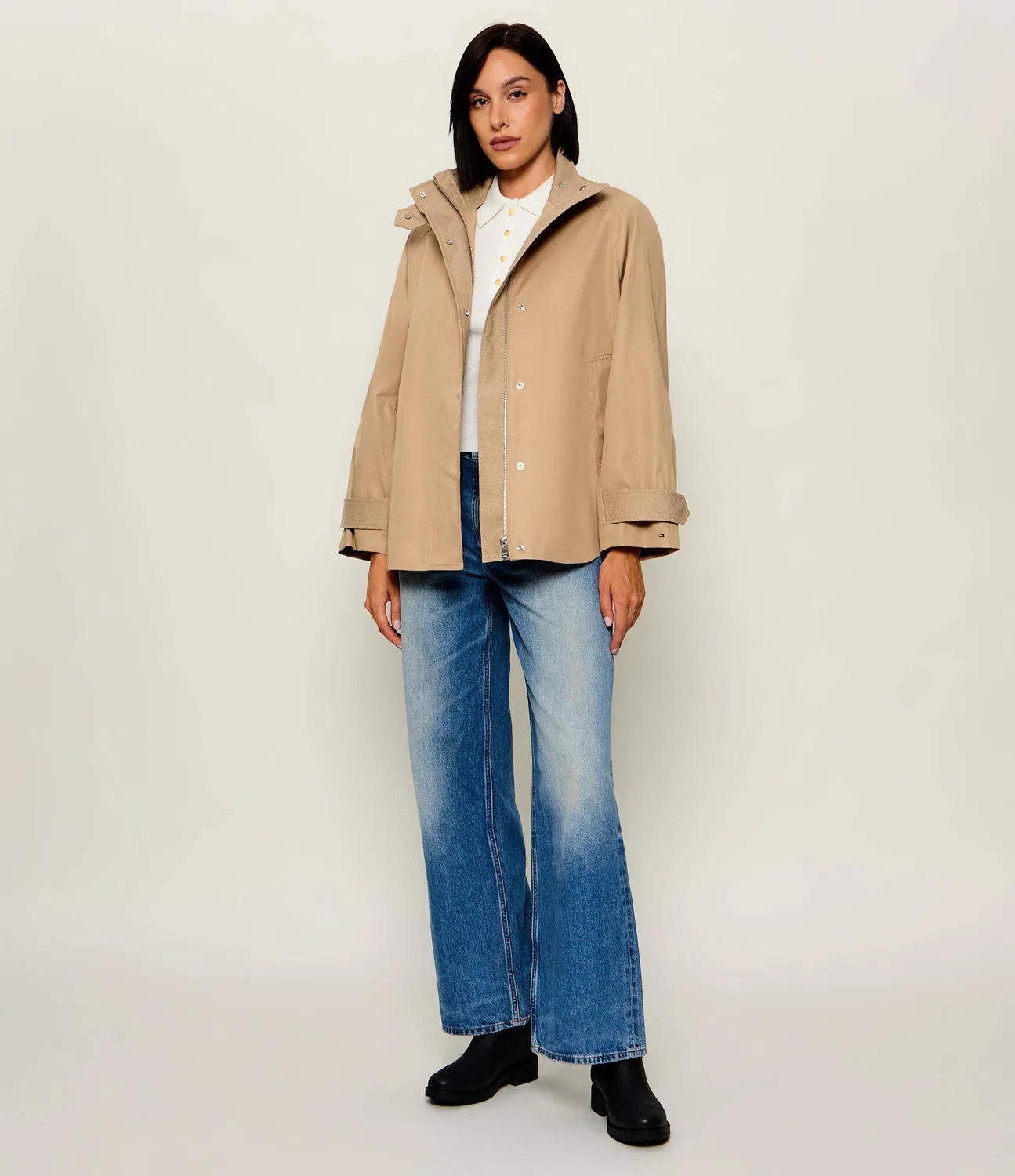 Пальто Relaxed Fit Tommy Hilfiger, бежевый — фото 2