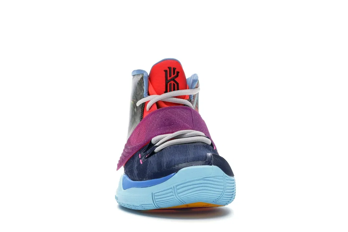 Детские кроссовки для активного спорта Nike Kyrie 6 Preheat Collection Heal the World Nike, Midnight Navy/Bright Crimson-University Blue-Black — фото 2