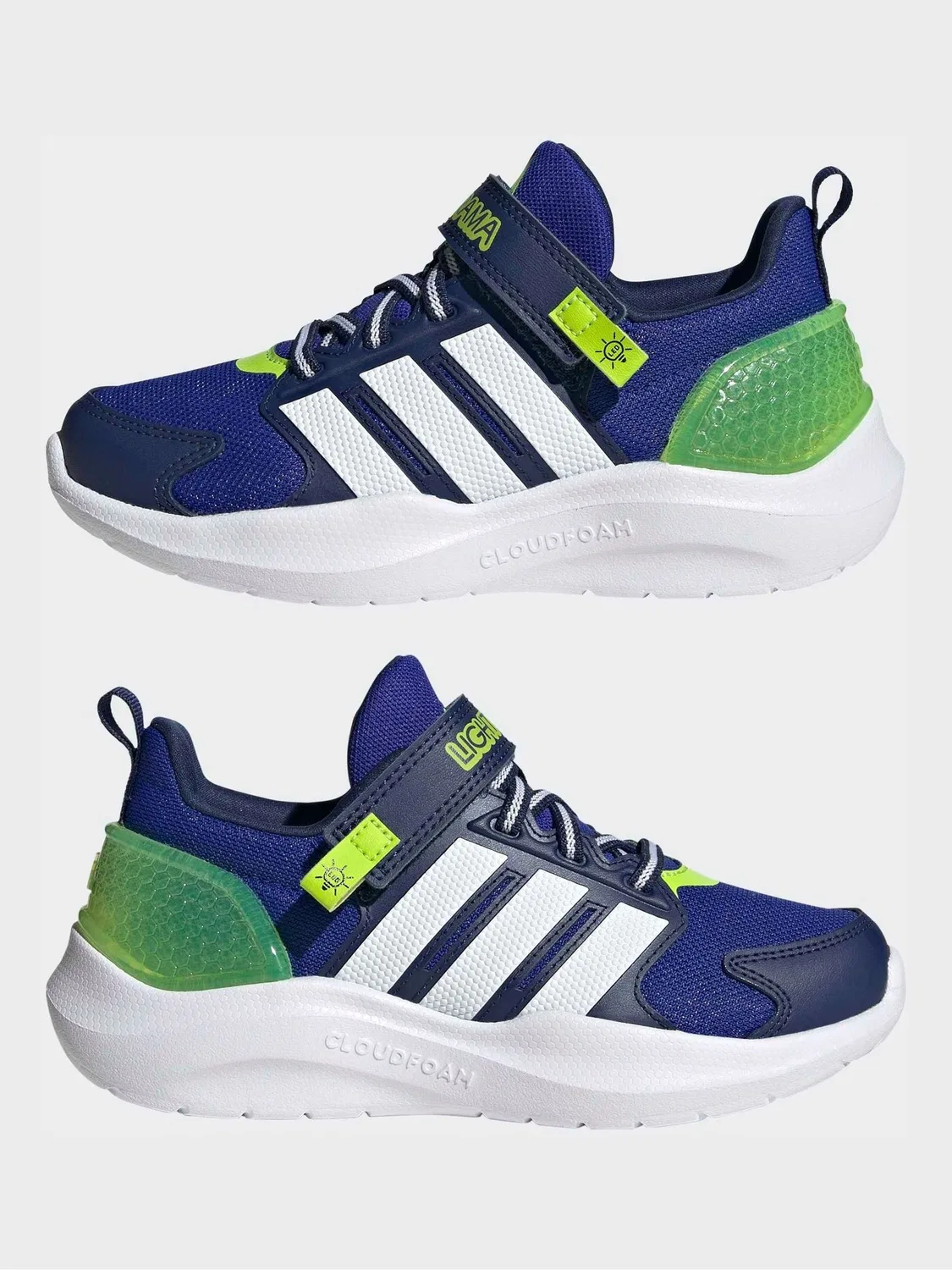 Кроссовки со светодиодами Lightorama adidas, синий — фото 3