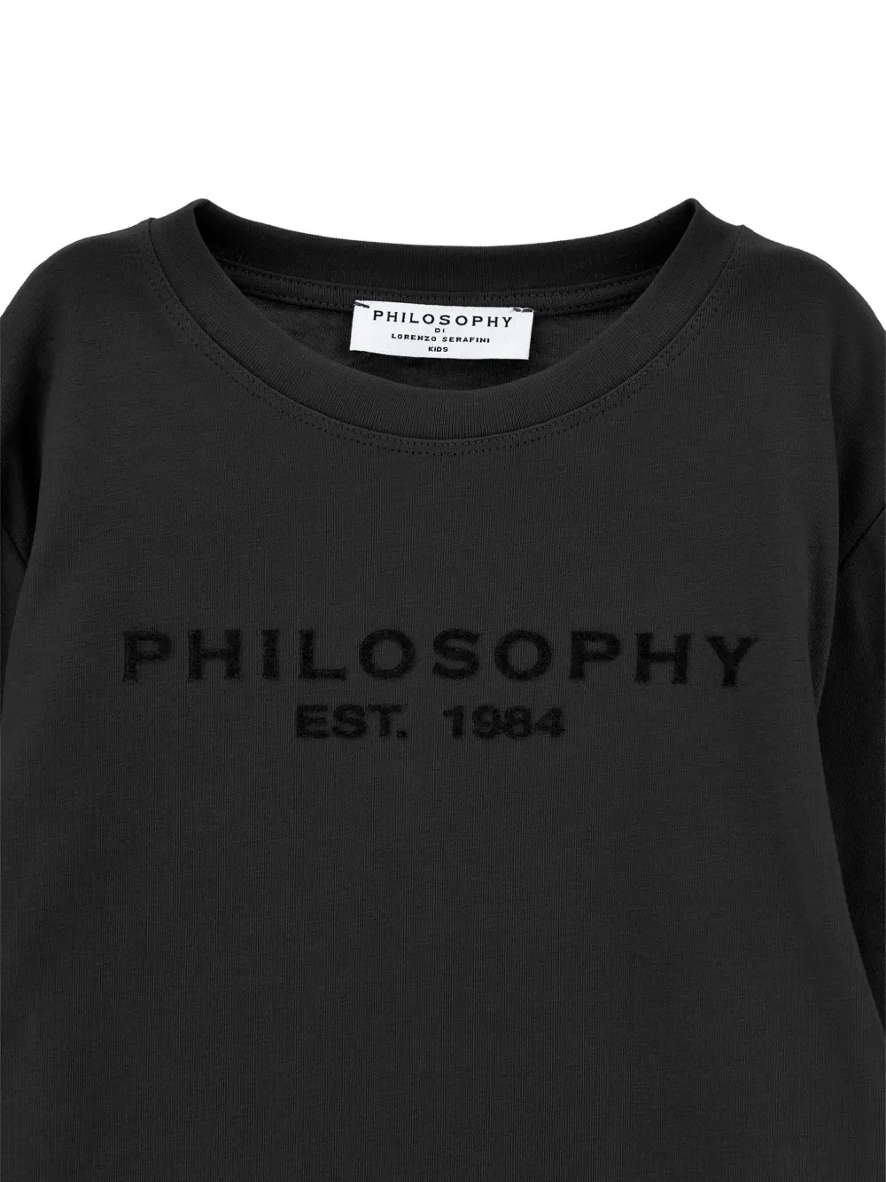Свитер вязаный Philosophy di Lorenzo Serafini Kids, черный — фото 3