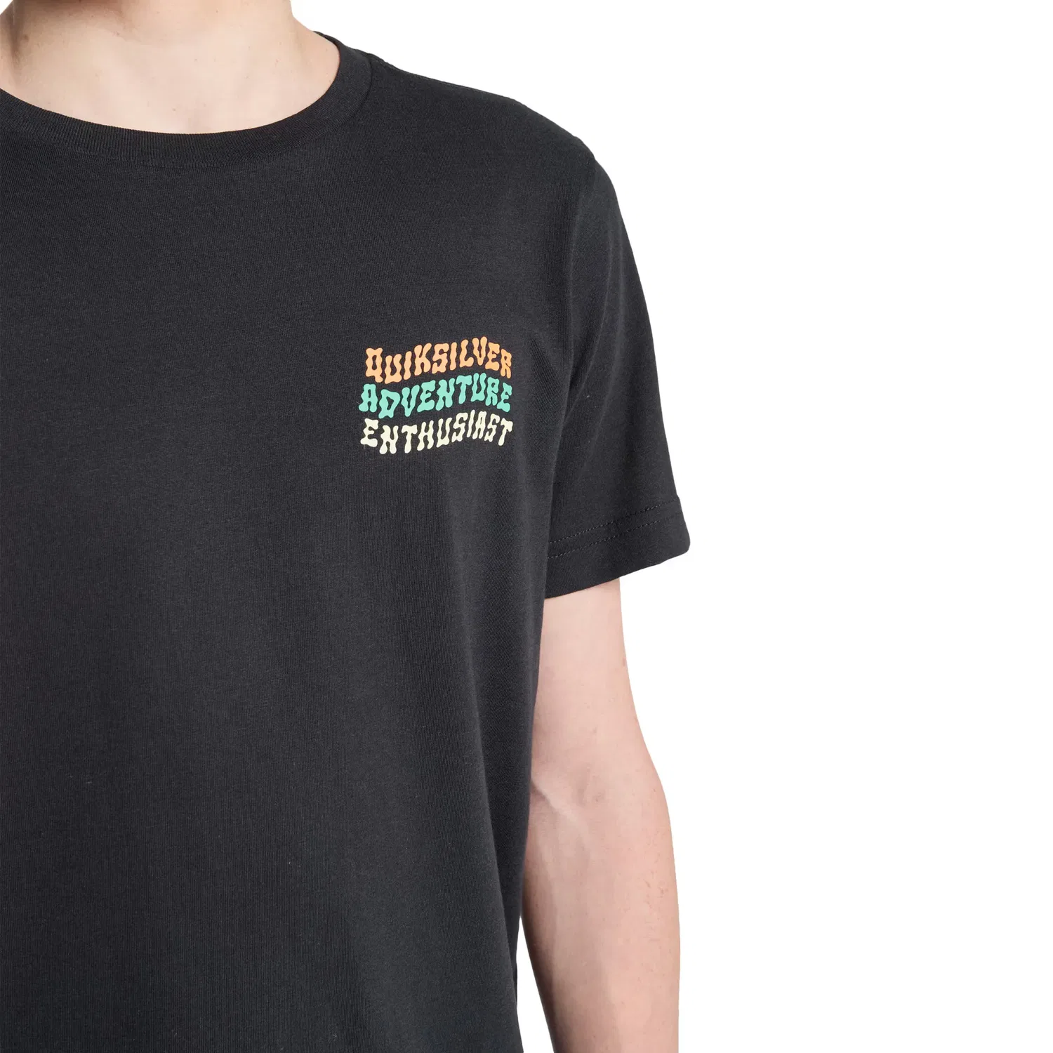 Детская футболка для мальчиков с принтом Cosmic Character Quiksilver, Negro — фото 4
