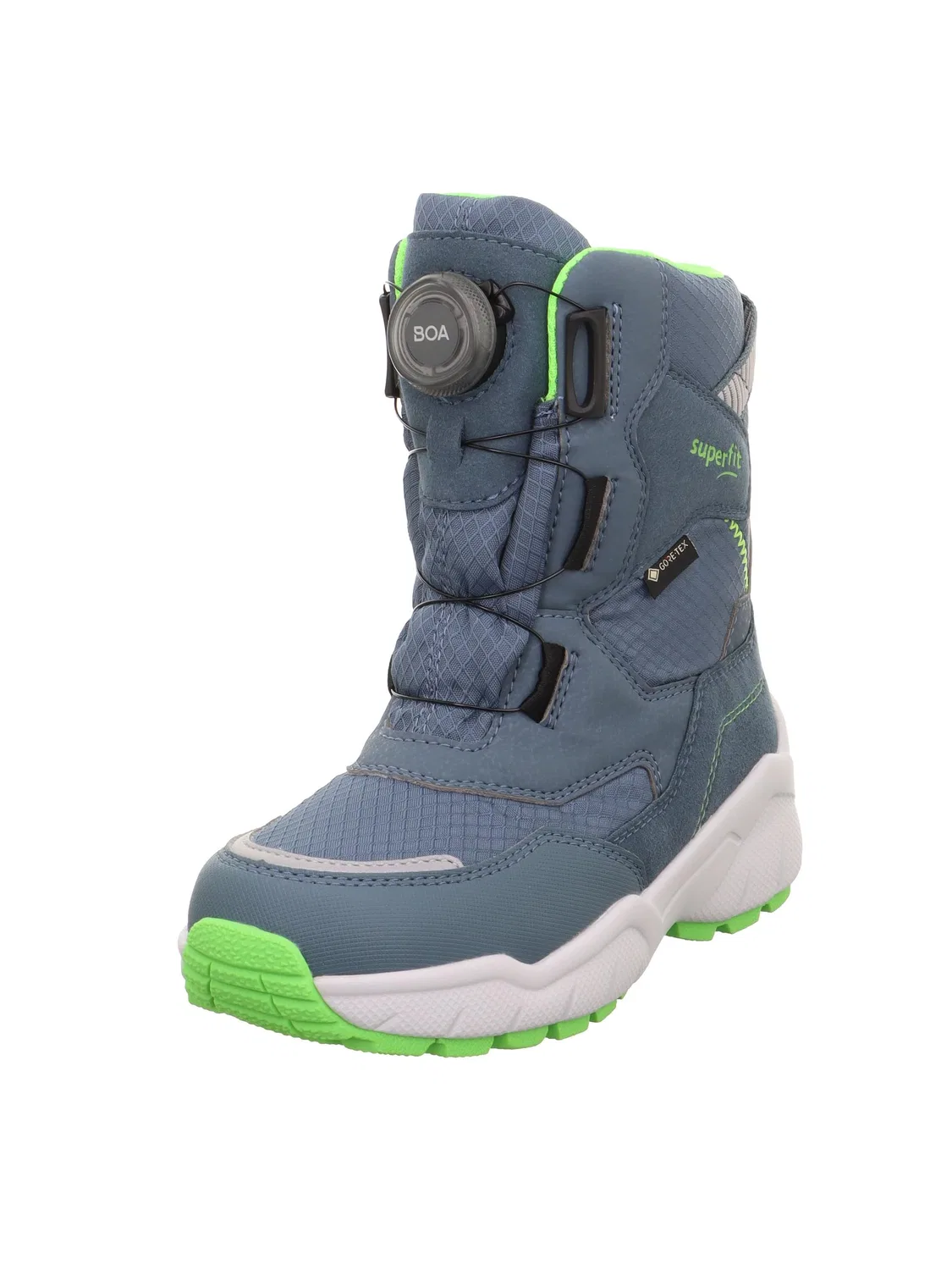 Детские ботинки для мальчиков с водонепроницаемостью Culusuk 2.0 Warm Gefütterte Gore-tex Superfit, Blau Hellgrün 8010