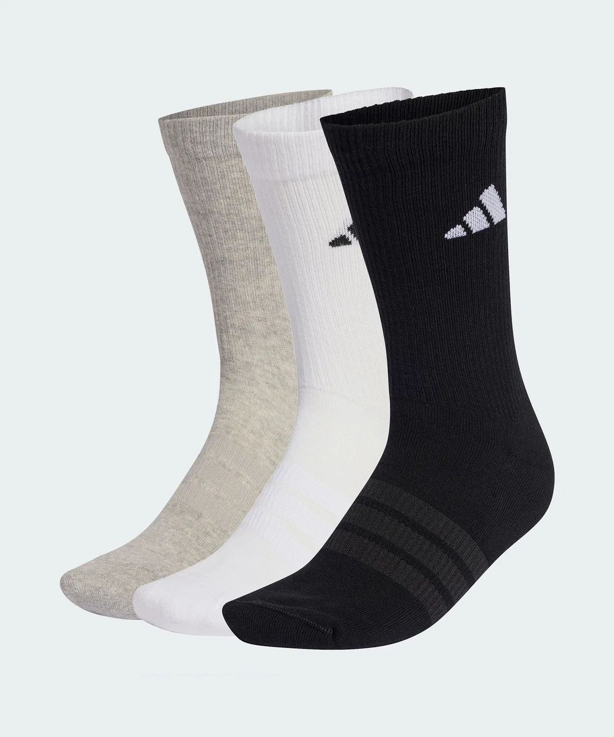 Мужские носки с поддержкой свода стопы, комплект из 3 пар Adidas, Grey