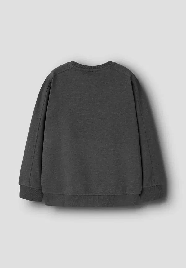 Свитшот свободного кроя Sweat regular fit Name It dark grey melange, темно-серый — фото 2
