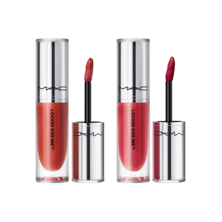 Женский набор матовых жидких помад с блеском для губ, 4мл+4мл, MAC, Wild Brown и Flirt Pink — фото 2