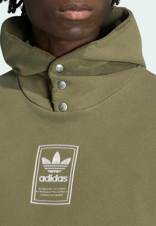 Худи Adidas Originals, оливковый — фото 3