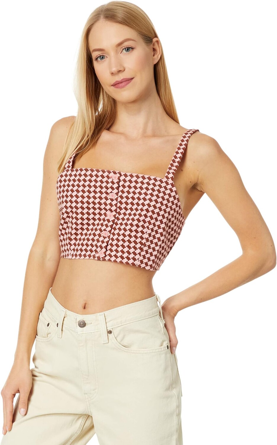 

Укороченный топ Nadia Levi's, цвет Cherry Mahogany