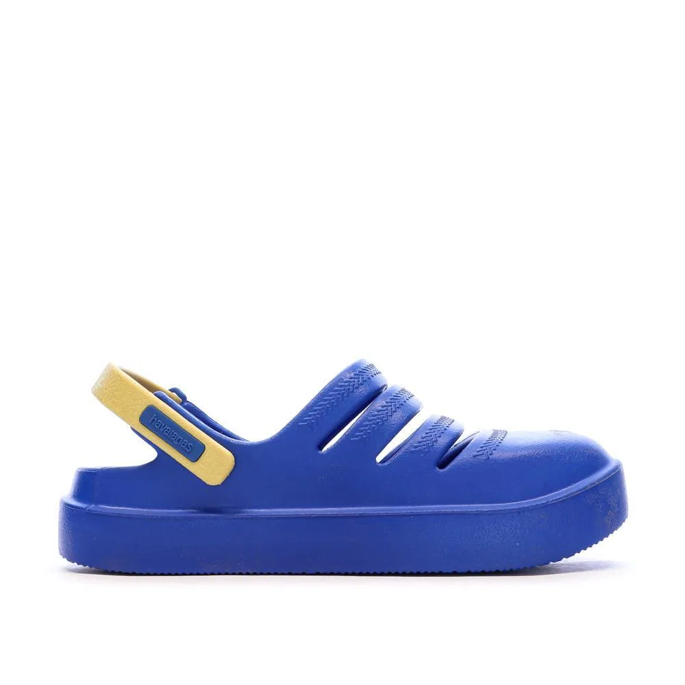 Детские сандалии-сабо Havaianas Clog, Цвет Blau / Gelb — фото 3