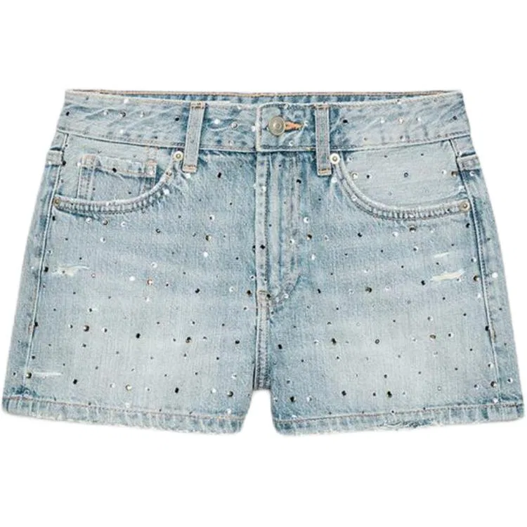 Джинсовые шорты женские Light Blue ZARA
