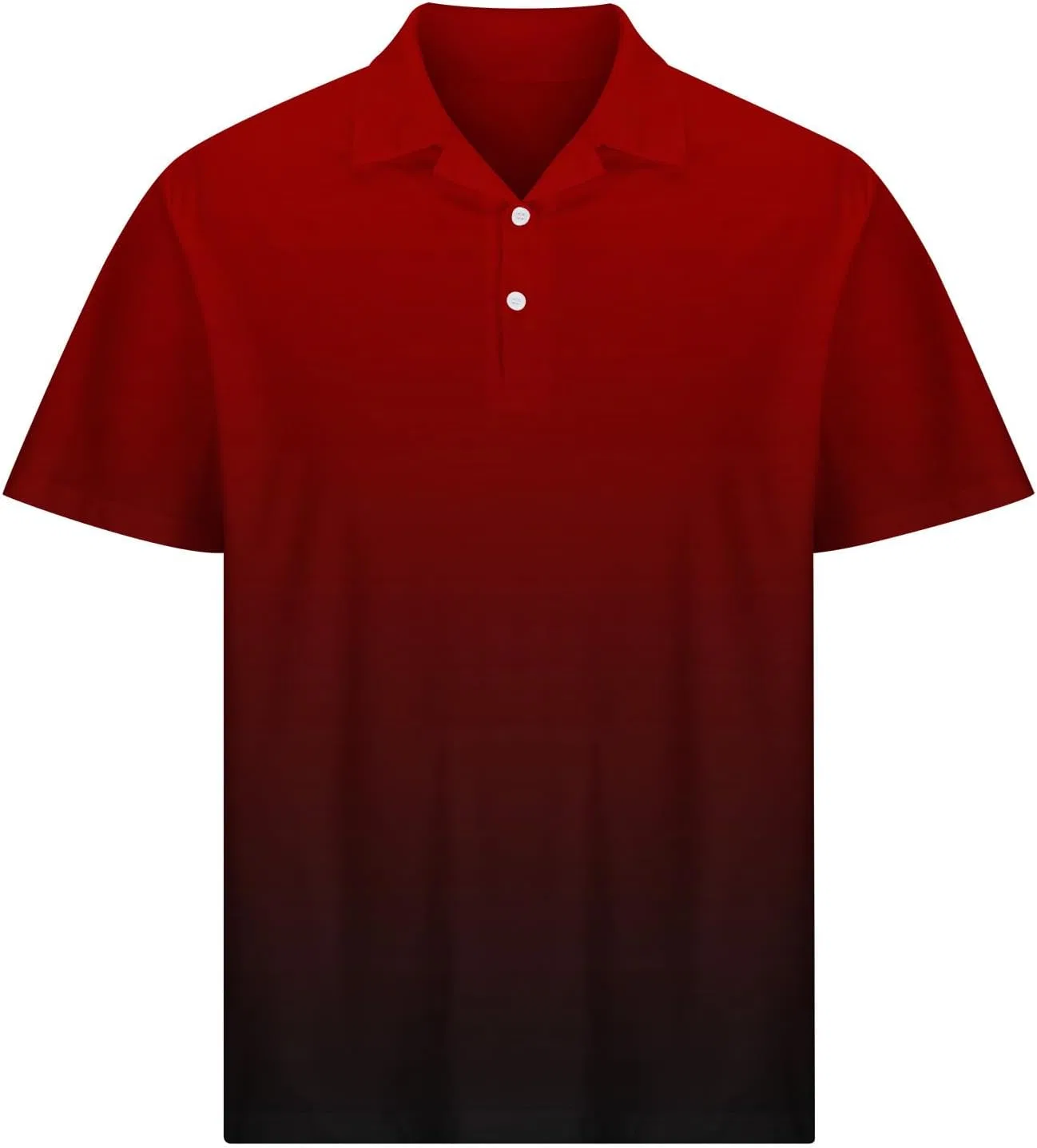 Мужская повседневная футболка с градиентом Golf Shirts, Red — фото 3