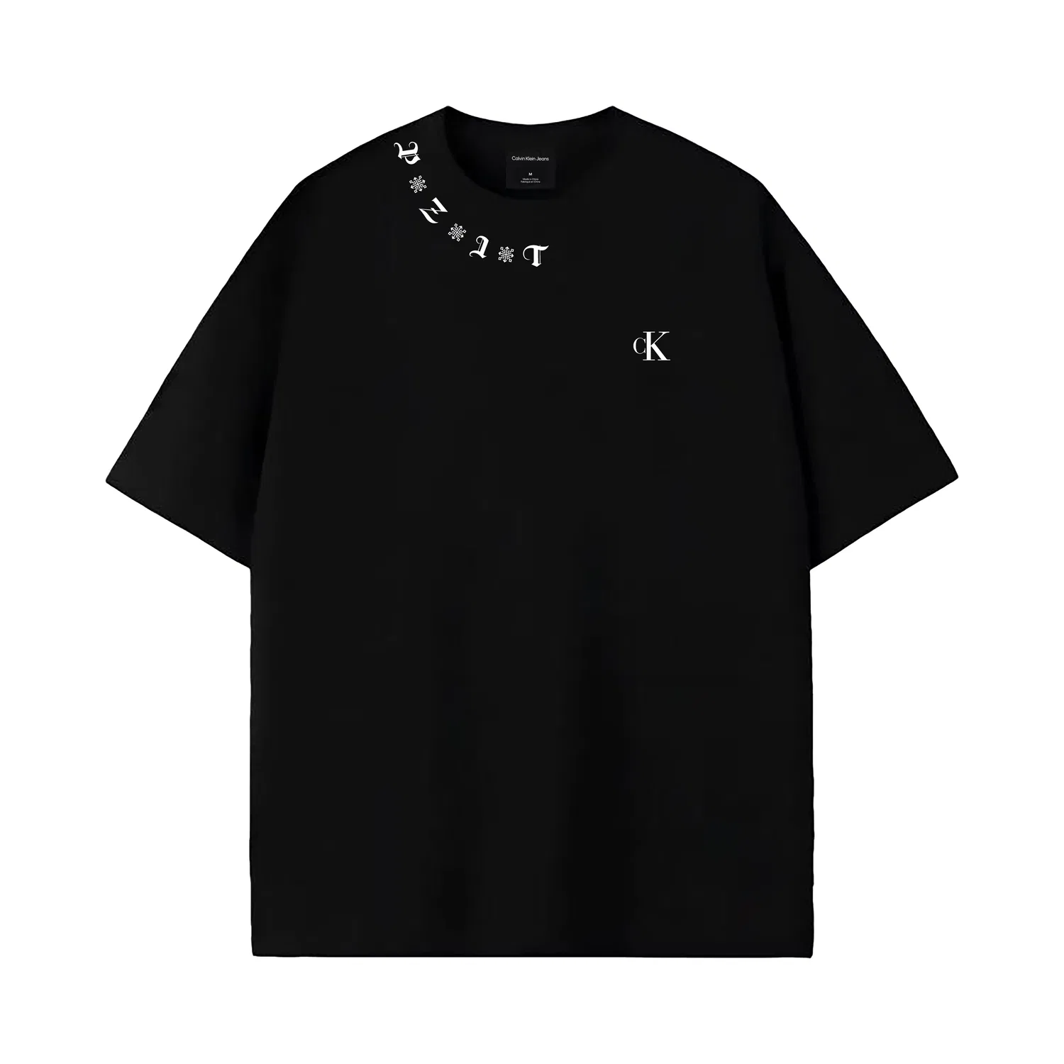 Футболка с принтом T Shirts Unisex Calvin Klein, черный