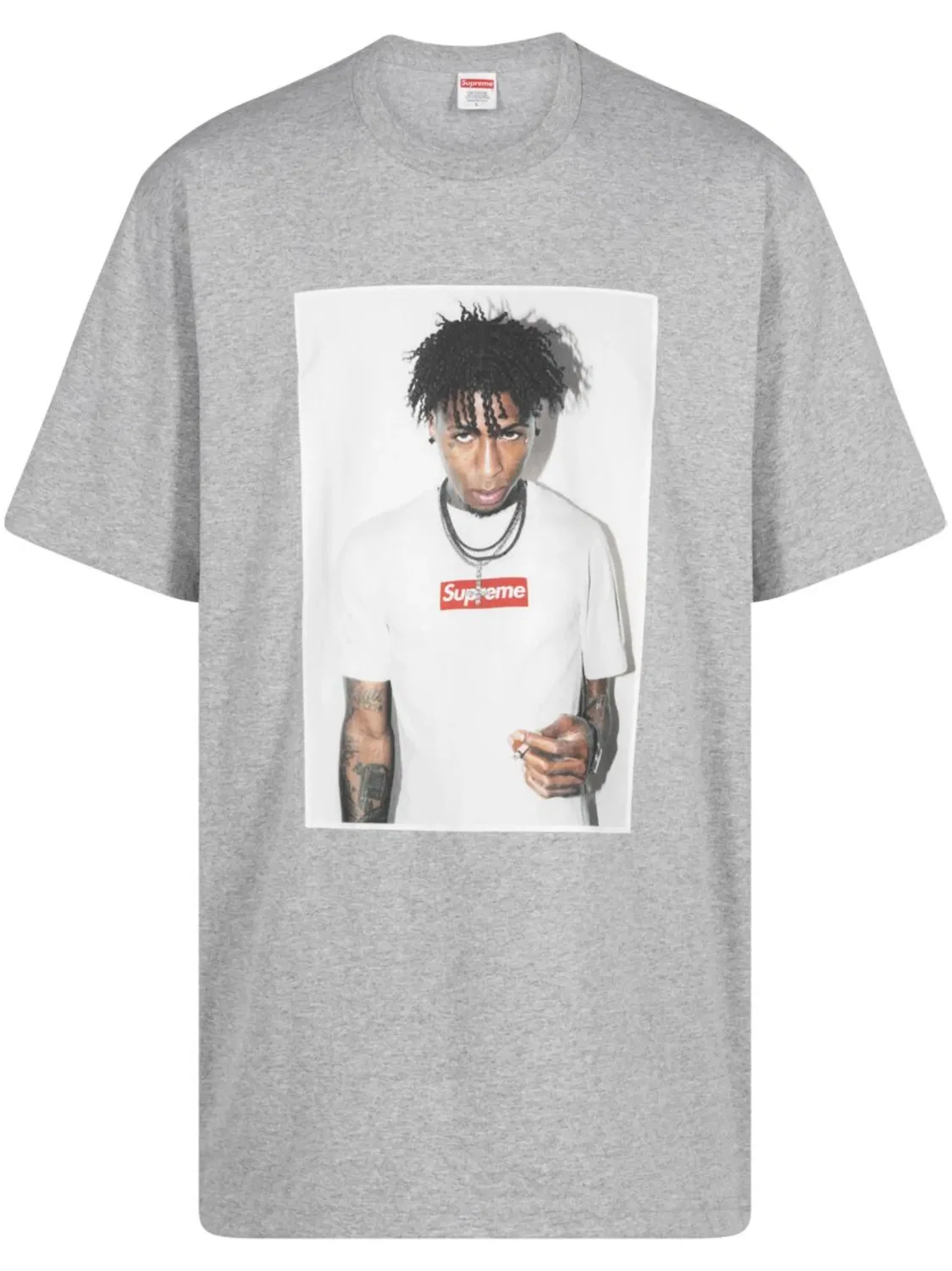 Supreme Футболка NBA Youngboy "FW23 Heather Grey"