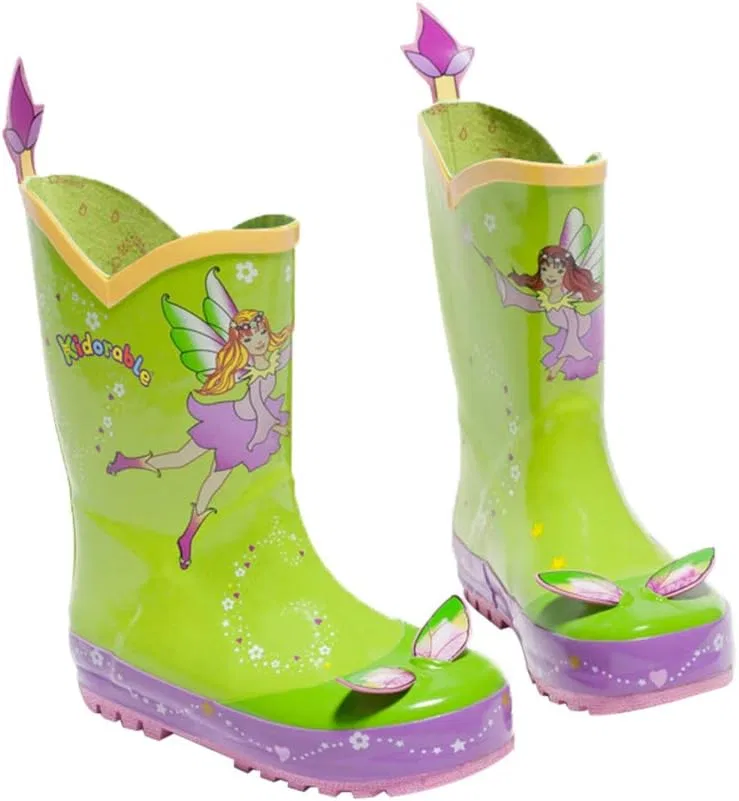 Детские сапоги резиновые с принтом Green Fairy Kidorable, Green