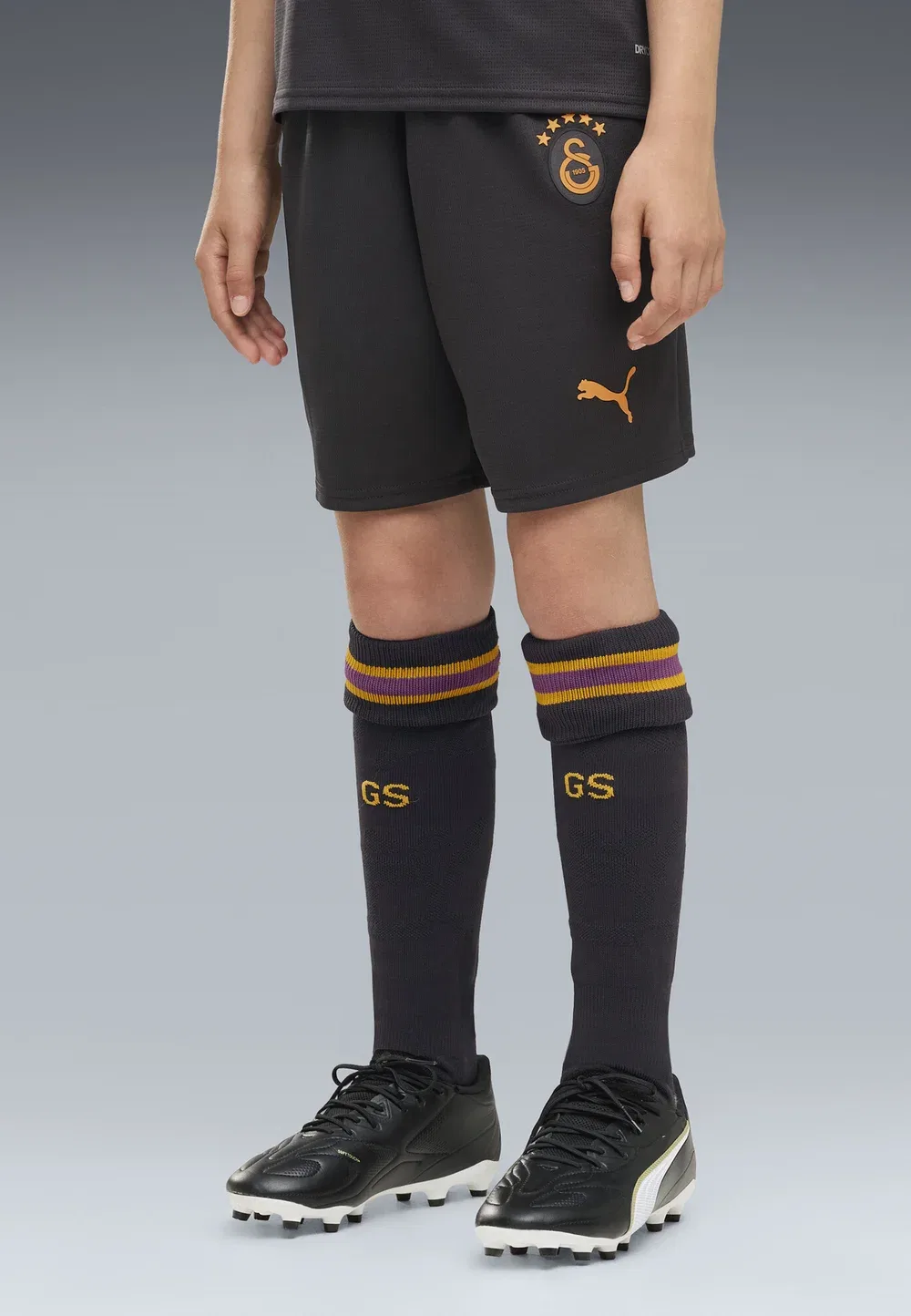 Шорты Galatasaray sk 26/27 унисекс - спортивные шорты Puma, Flat Dark Gray-Plum Wine — фото 2