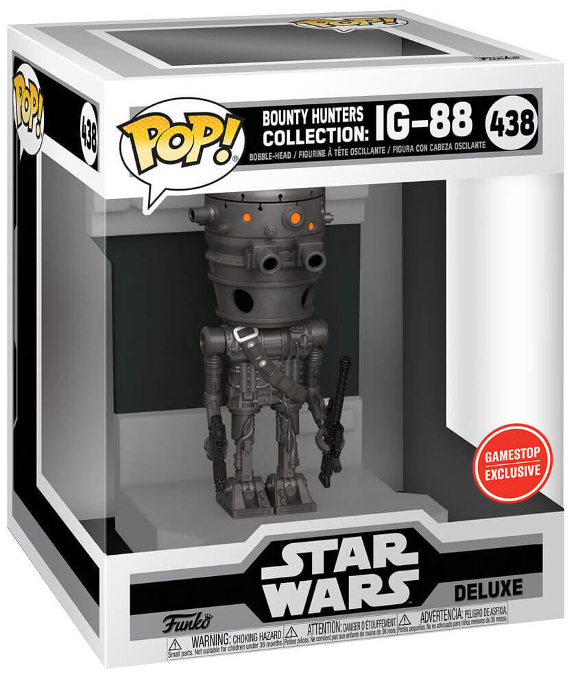 

Фигурка Funko POP! Deluxe: Star Wars Bounty Hunter IG-88 Metallic