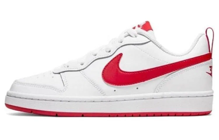 Детские кроссовки для скейтбординга с низким верхом Court Borough 2 Nike, White Red