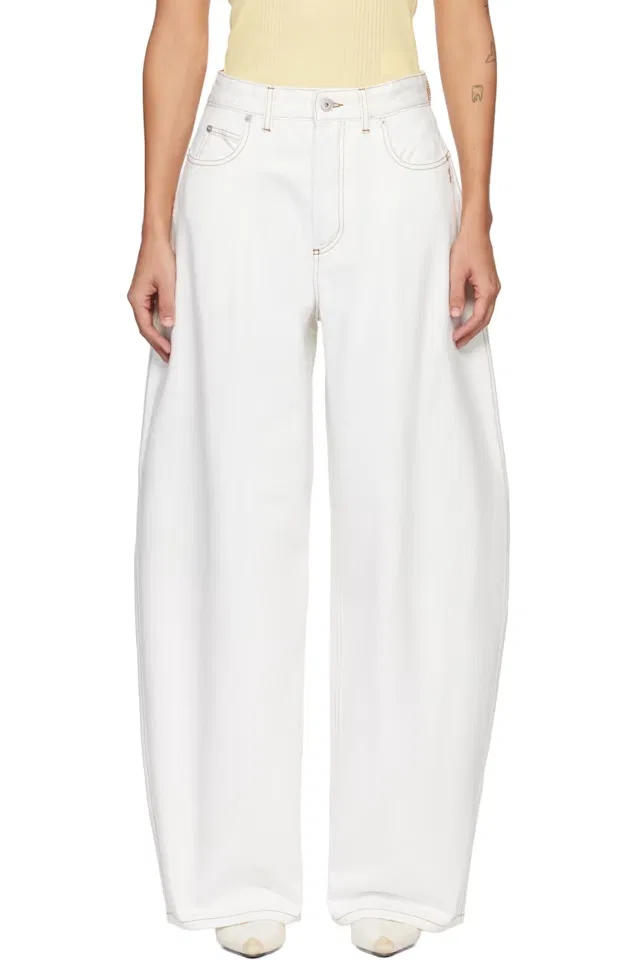 Джинсы the oval de-nîmes denim Jacquemus