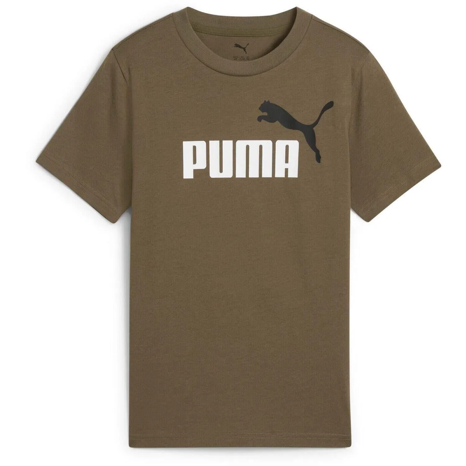 Детская футболка с принтом Puma Ess 2 Color No.1 Logo Tee B, Braun