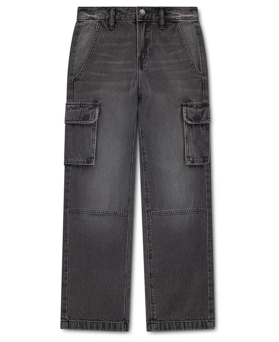 Детские джинсы карго свободного кроя с утилитарными карманами, модель Baggy Cargo Jeans abercrombie kids, Vibe