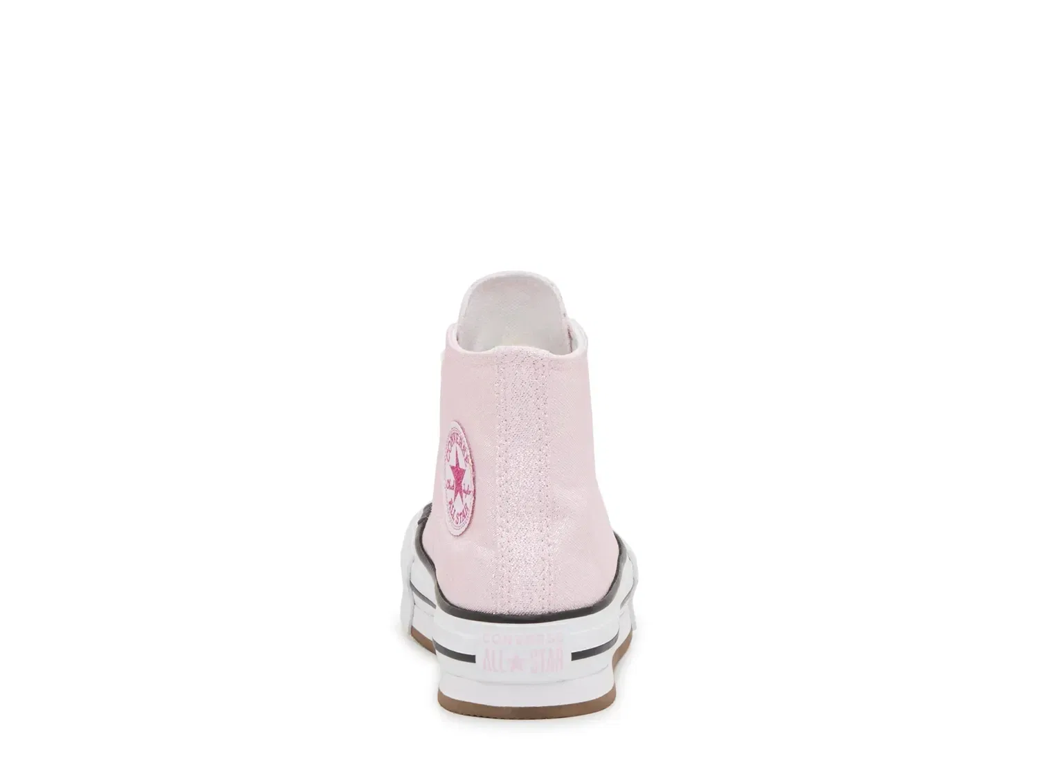 Кроссовки высокие с блестками Chuck Taylor All Star EVA Lift Hi Glitter, Converse, светло-розовый — фото 4