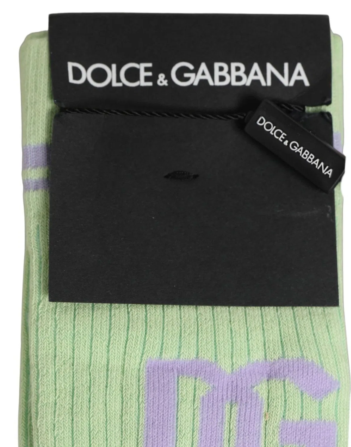 Мужские носки с логотипом, хлопковые, Dolce & Gabbana, Light Green — фото 4