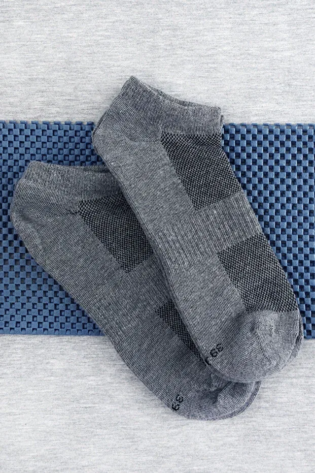 Детские носки-пинетки с переплетением Mesh Unisex 6-Piece Booties Socks CRP4062, Sensu, Gray — фото 2