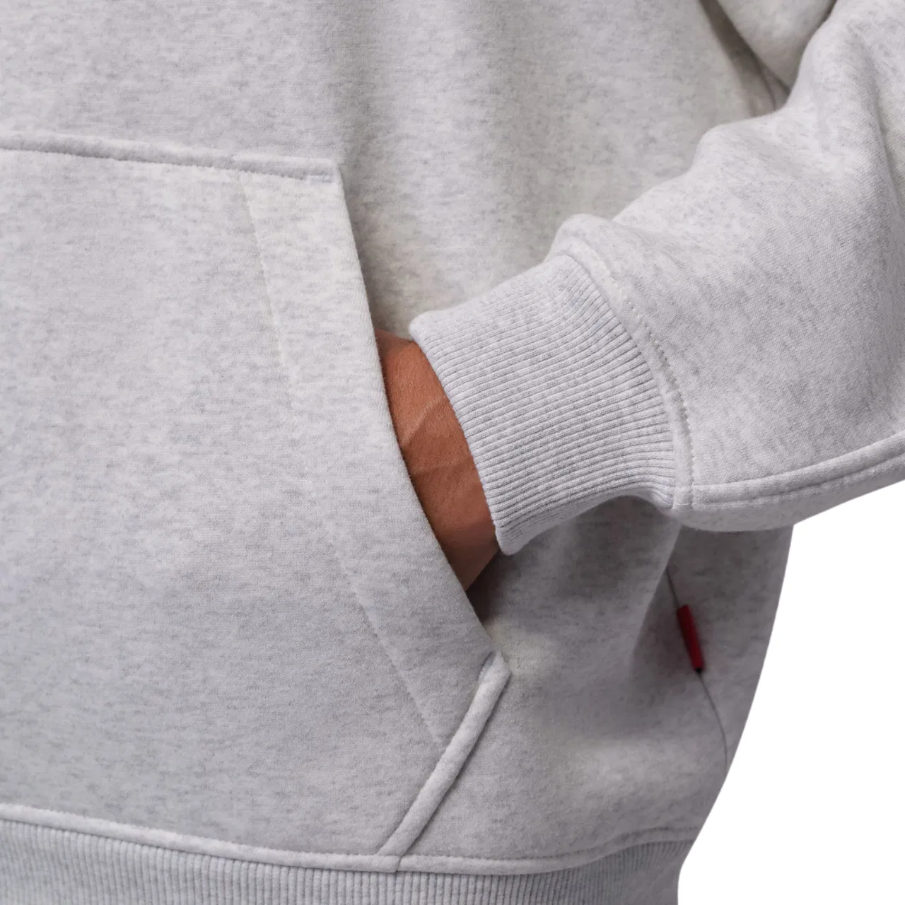 Мужской худи оверсайз с принтом Jordan Brooklyn Graphic Oversize Pullover BB Hoodie, Jordan, Gray Red — фото 4