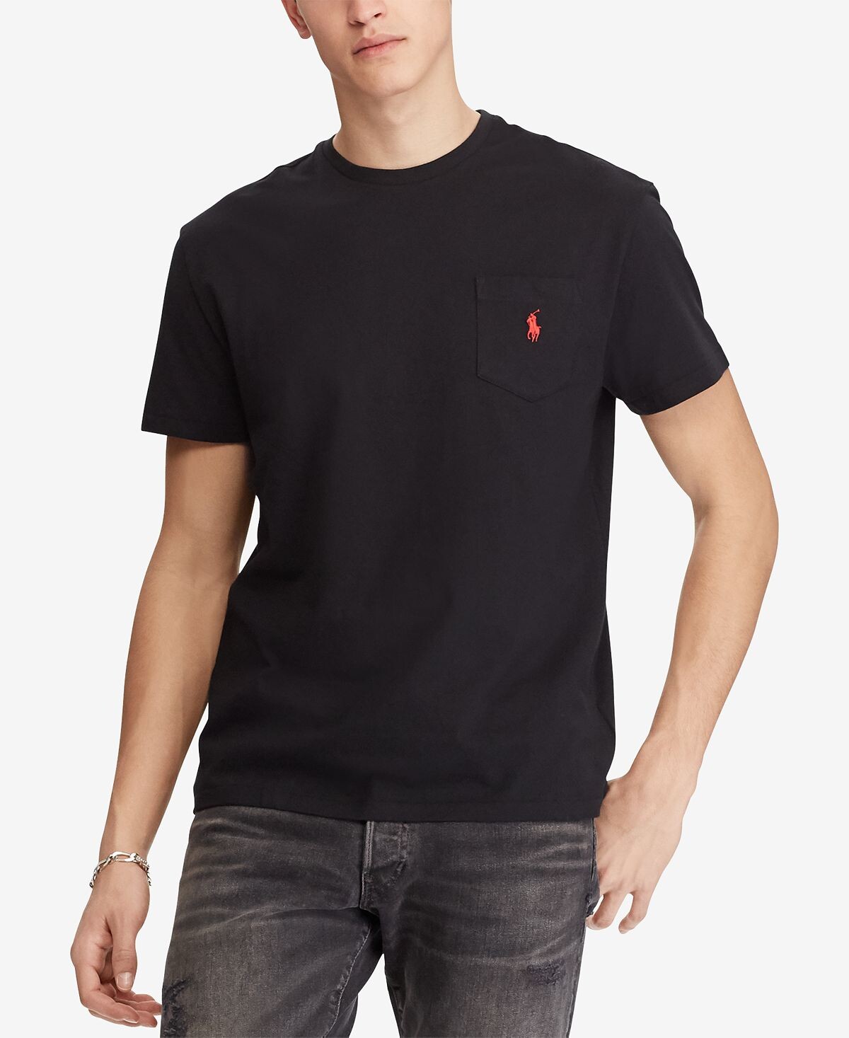 

Мужская классическая футболка с круглым вырезом и карманами Polo Ralph Lauren, мульти, Черный, Мужская классическая футболка с круглым вырезом и карманами Polo Ralph Lauren, мульти