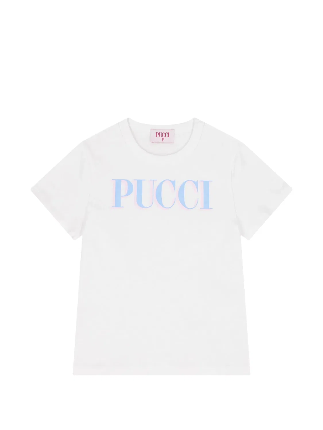 Футболка с логотипом Pucci Junior, белый