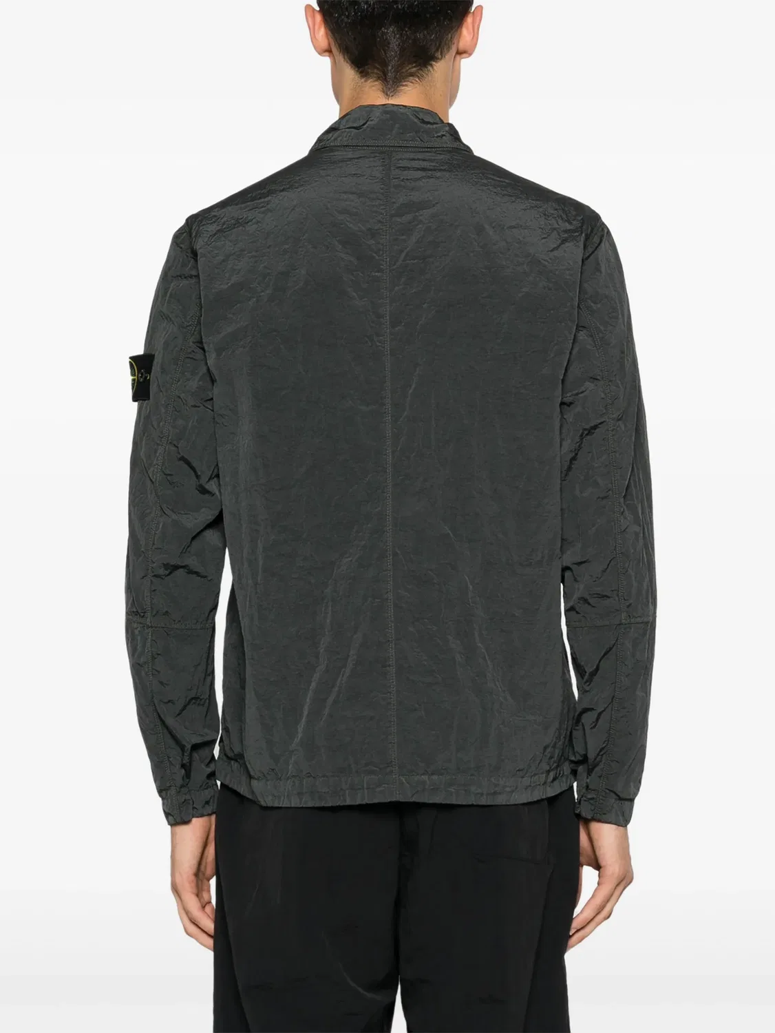 Рубашечная куртка Compass серая Stone Island, серый — фото 2