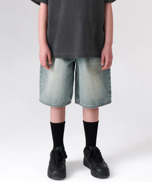 Детские джинсовые брюки свободного кроя Big Brash Bamuuda Rusty Sky Blue MUSINSA STANDARD KIDS, Другой
