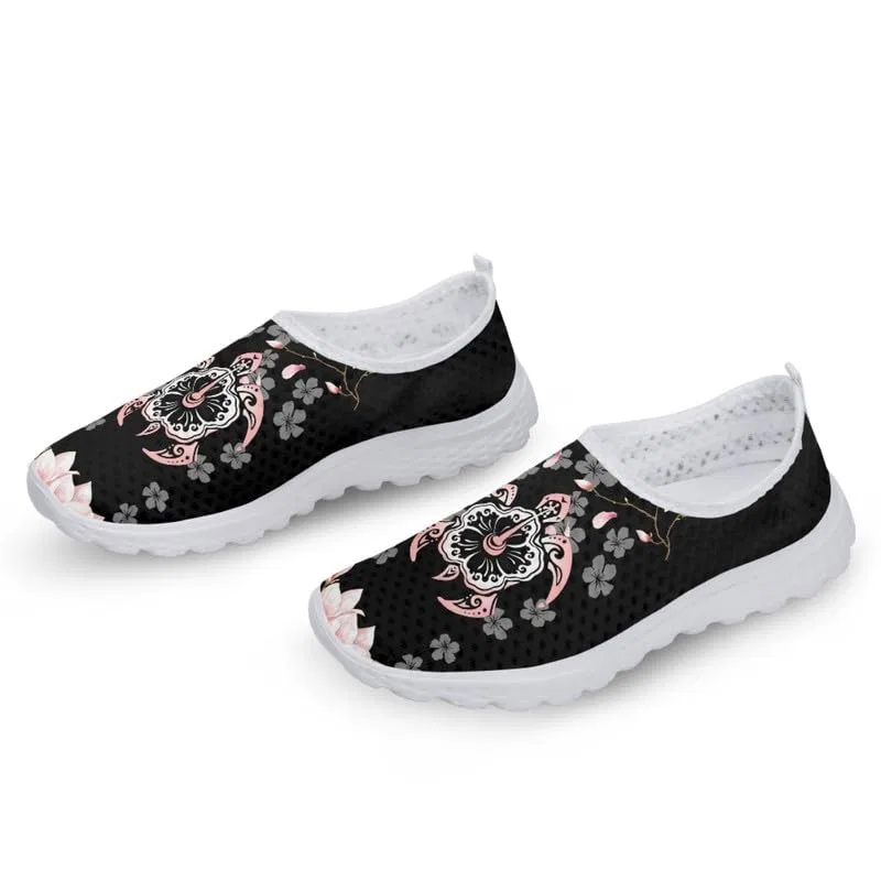 Детские кроссовки с принтом Women Sports Shoes Balloon Dachshund Trainers with Pocket and Frog Garronmavis, Tartaruga Marina Ibisco Rosa — фото 4