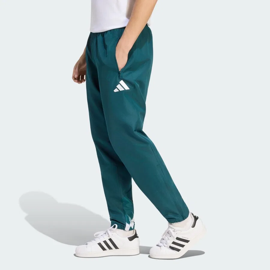 Спортивные брюки ADIDAS PERFORMANCE Slim fit 'Real Madrid Stadium' темно-зеленого цвета — фото 2