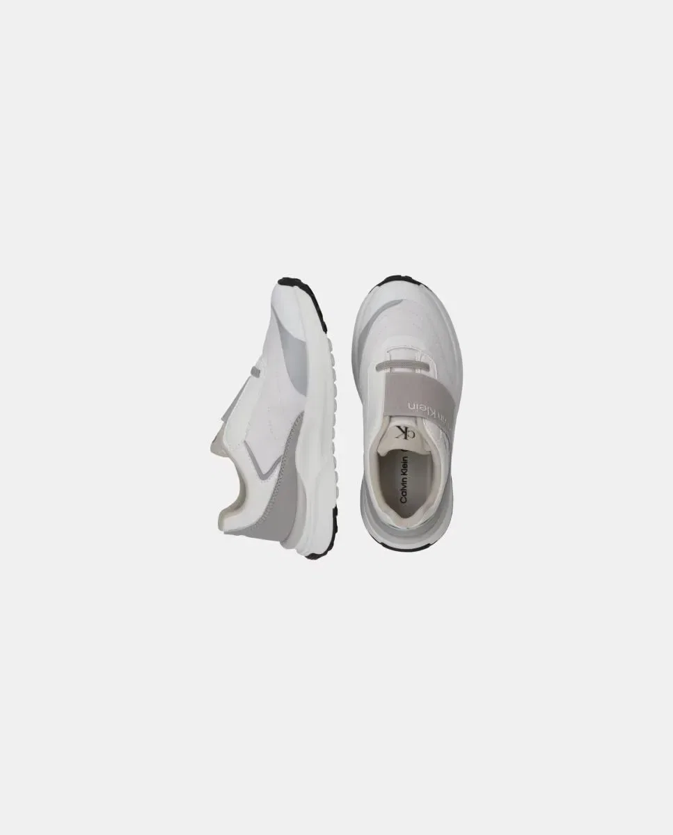 Детские кроссовки для мальчиков с эластичной шнуровкой Deportivo Runner Calvin Klein, Blanco — фото 4