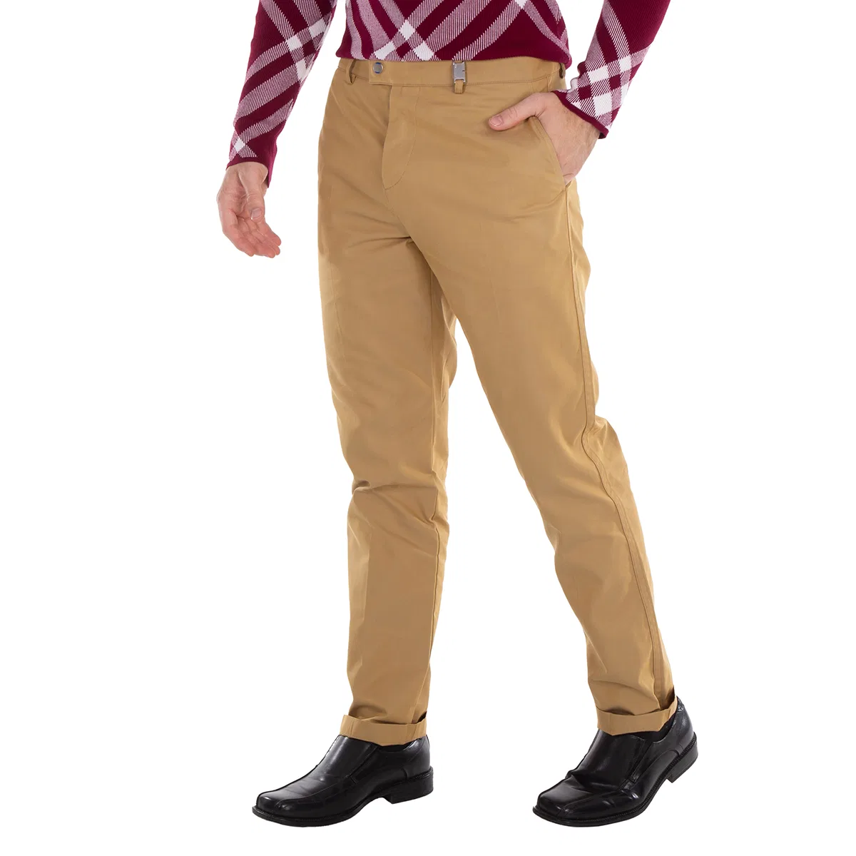 Брюки прямого кроя из хлопка Straight-Leg Cotton Trousers Burberry — фото 2