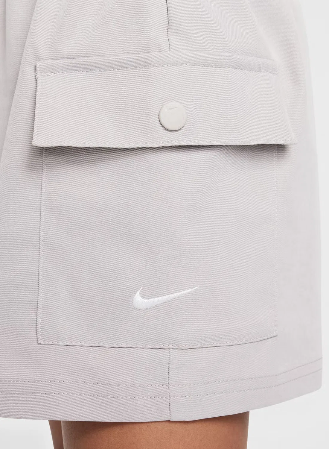 Шорты с эластичным поясом Nike NSW Woven Star, серый — фото 3