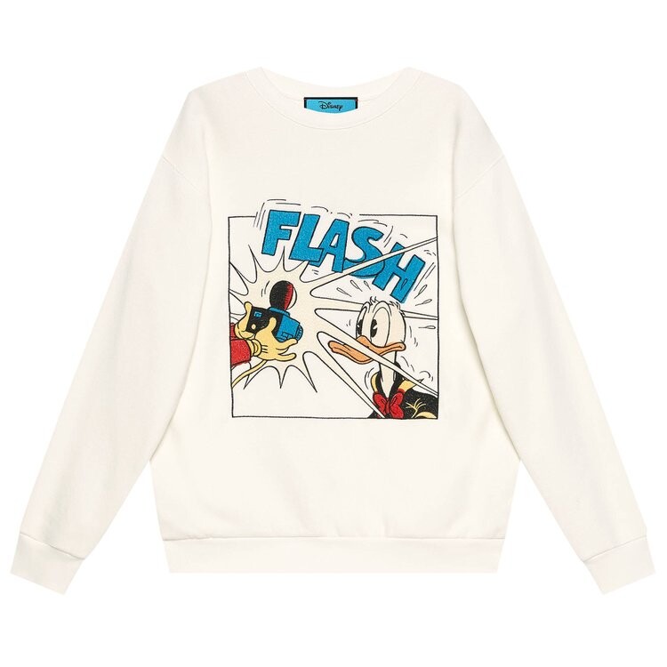 

Толстовка Gucci x Disney Donald Duck Cotton Sweatshirt White, белый