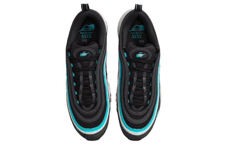 Кроссовки Nike Air Max 97, черный/бирюзовый — фото 4
